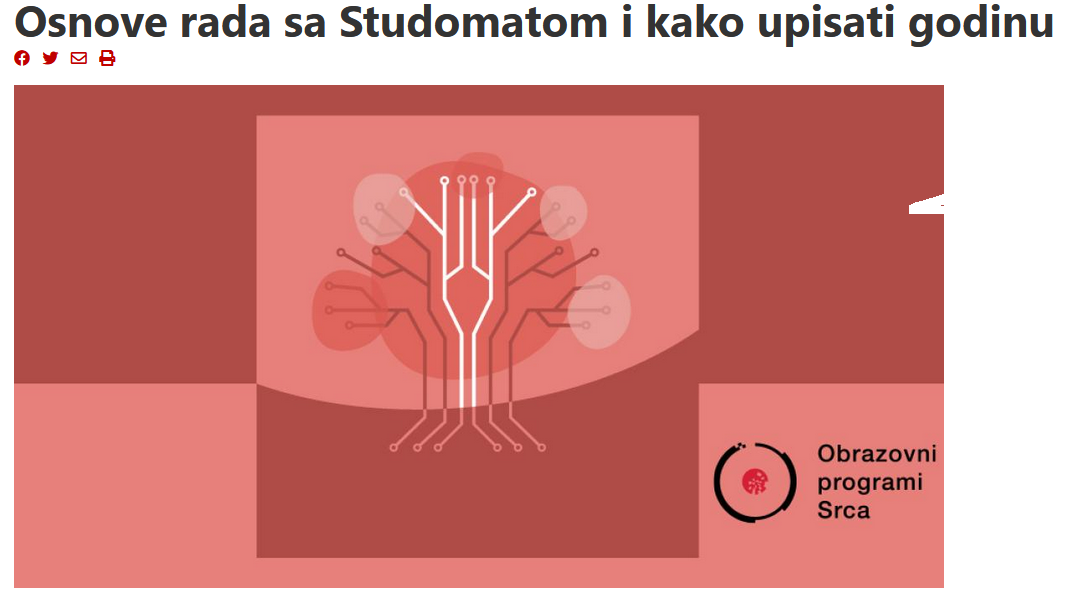 Tečaj za brucoše: Osnove rada sa Studomatom