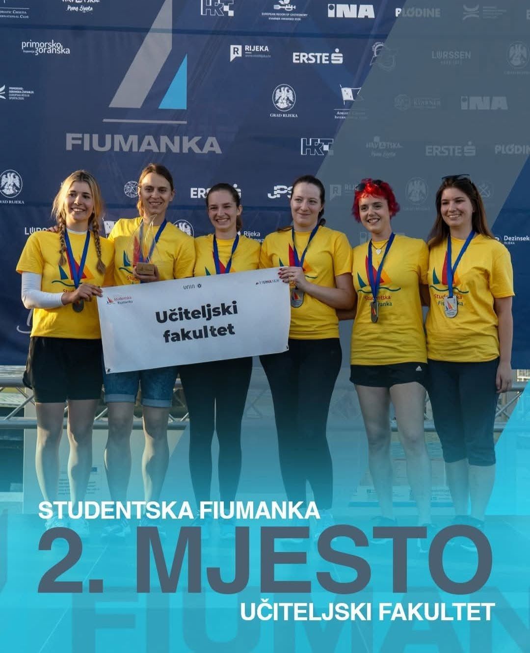 Drugo mjesto naših studenata i nastavnika na Studentskoj Fiumanki 2026.